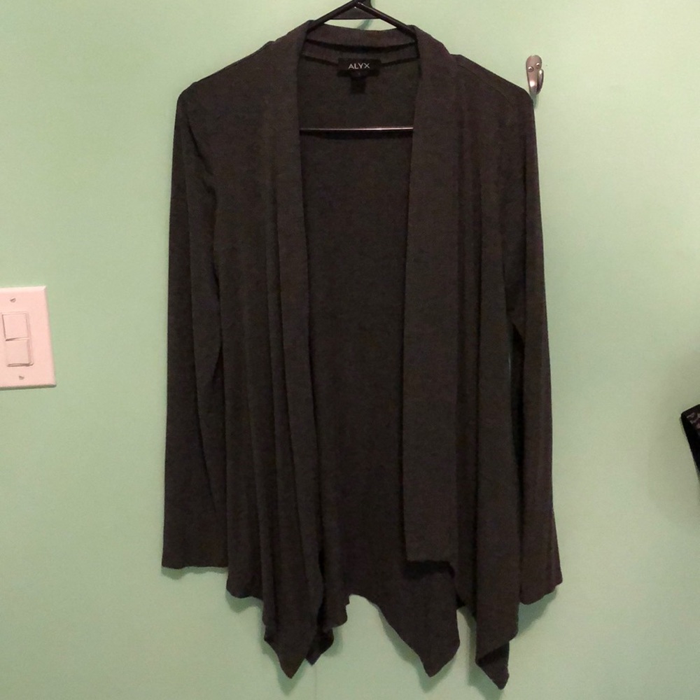 Dark heather grey cardigan